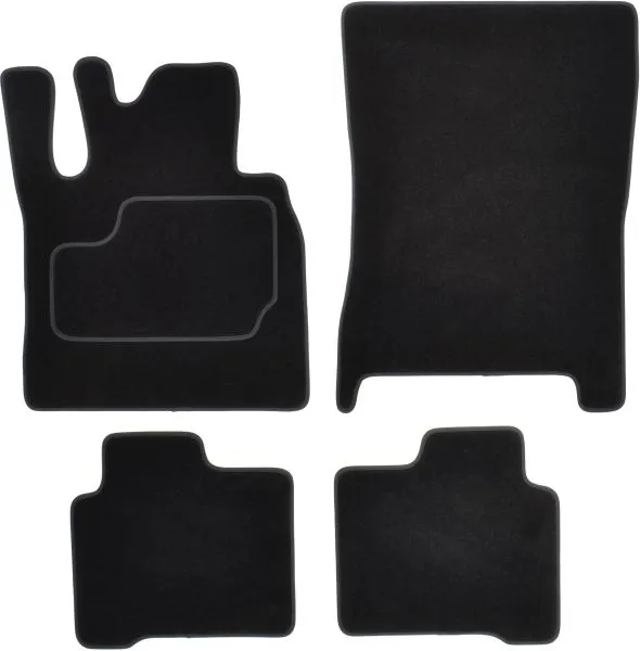 Covorase auto (set, velur, 4 bucati, culoare negru, versiune scurta) MERCEDES G (W461), G (W463) dupa 2000