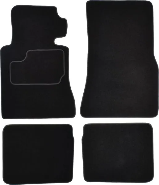 Covorase auto (set, velur, 4 bucati, culoare negru, versiune scurta) MERCEDES S (W126) intre 1979-1991