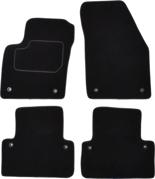 Covorase auto (set, velur, 4 bucati, culoare negru) VOLVO S40 II intre 2004-2012
