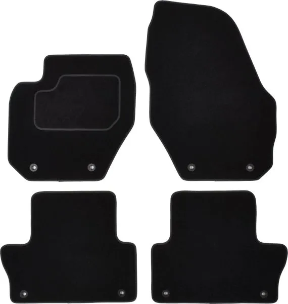 Covorase auto (set, velur, 4 bucati, culoare negru) VOLVO XC60 dupa 2008