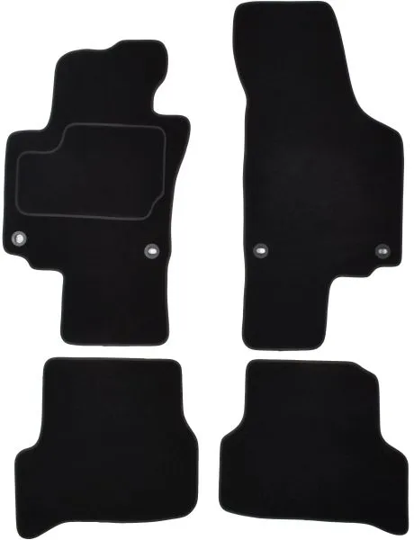 Covorase auto (set, velur, 4 bucati, culoare negru) VW GOLF PLUS intre 2004-2013