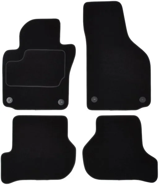 Covorase auto (set, velur, 4 bucati, culoare negru) VW GOLF V intre 2003-2009