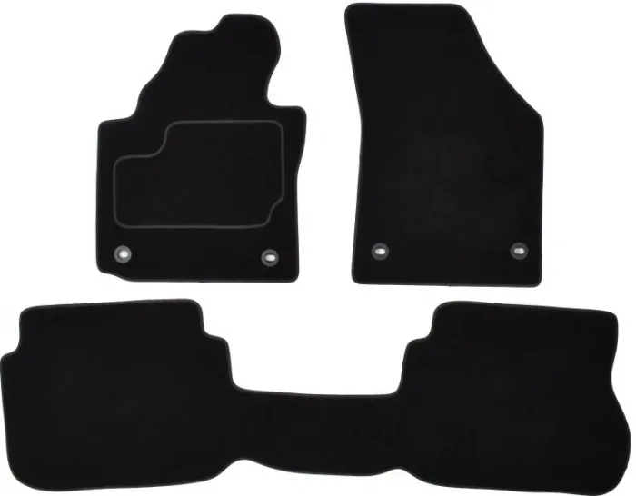 Covorase auto (set, velur, culoare negru, 7 locuri) VW CADDY III intre 2004-2010