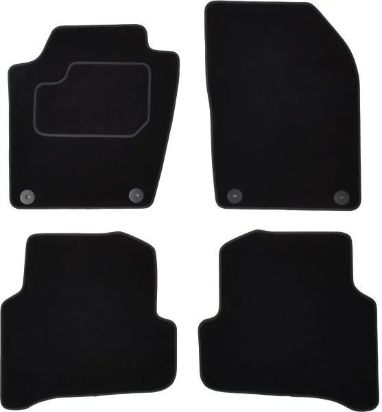 Covorase auto (set, velur, culoare negru) SKODA FABIA III dupa 2014