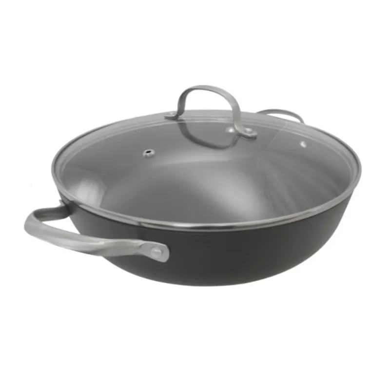 Cratita din Fonta Tip Fagure, Capac Sticla, Capacitate 4.5 l, Diametru 30 cm