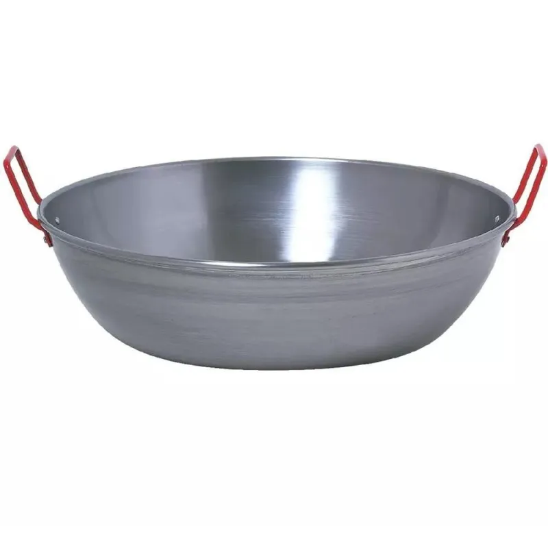 Cratita din Otel Lustruit pentru Paella, 20 cm, Perfect Home