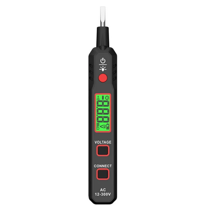 Creion tensiune Habotest HT89 non-contact, tester de tensiune, tester diode, Lanterna LED, Negru
