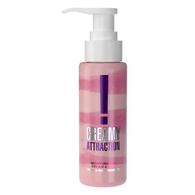 Cremă și gel 2 în 1 INTT Creamy Attraction Seductive, formulă hibridă potrivită pentru masaj erotic, aromă afrodisiacă, 100 ml