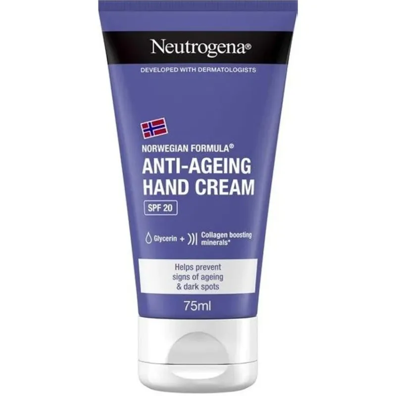 Crema de Maini Neutrogena Anti-Ageing, Spf 20, 75 ml
