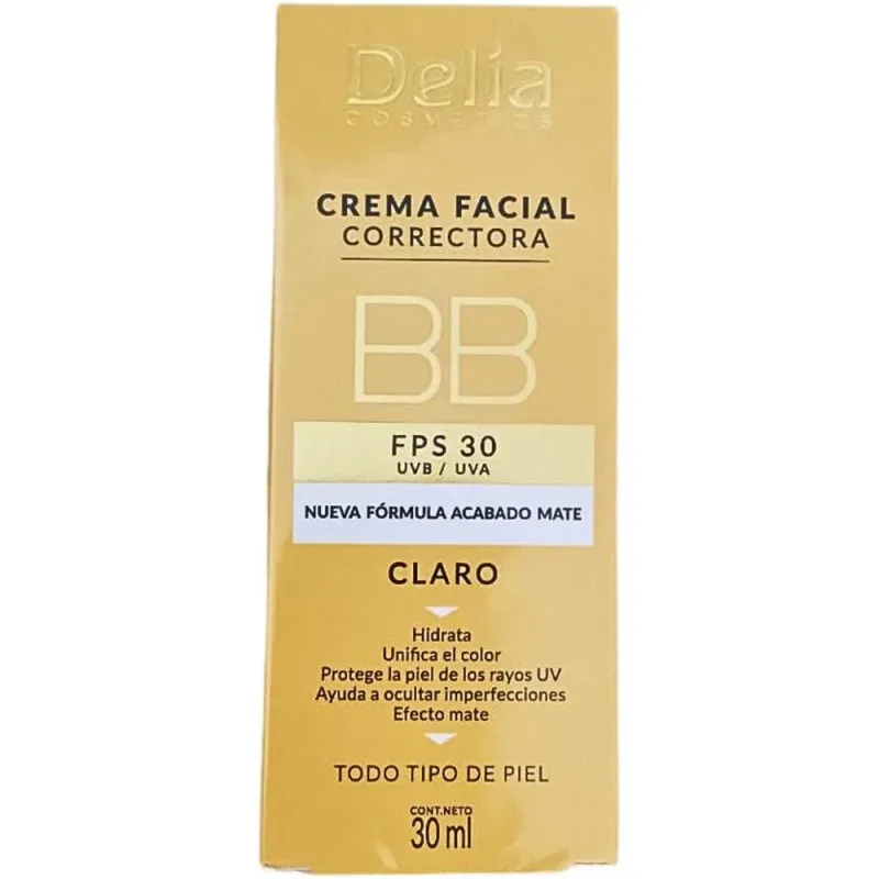 Crema Fata BB Delia, SPF30, Light, 30 ml