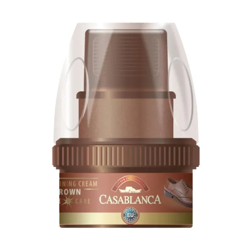 Crema pentru Pantofi cu Burete, Maro, 50 ml, 6 Bucati, Casablanca