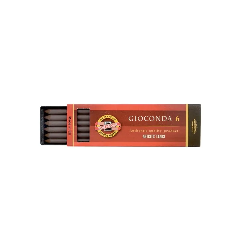 Creta 5.6 mm Diametru, Gioconda Sepia Maron Inchis, 6 Bucati