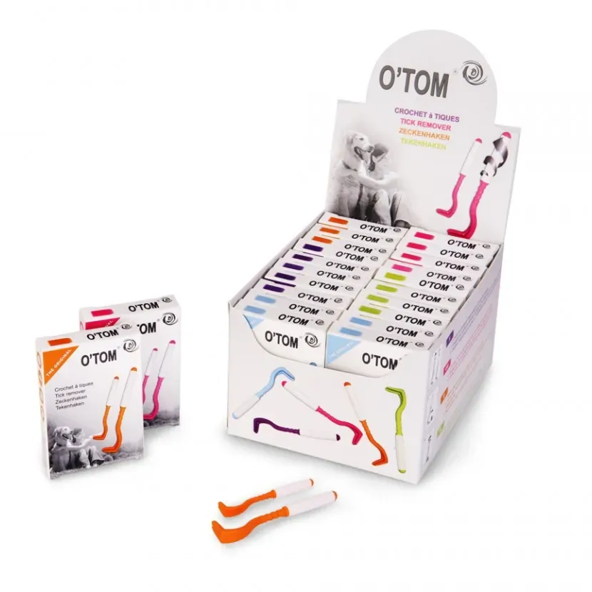 Penseta silicon extras capuse, O'Tom Tick Twister Silicon, set 2 buc