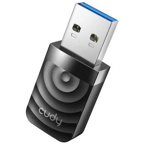 Cudy Adaptor Wireless Nano Cudy WU1300S, USB 3.0, 2.4/5 Ghz, Antena incorporata 2dBi