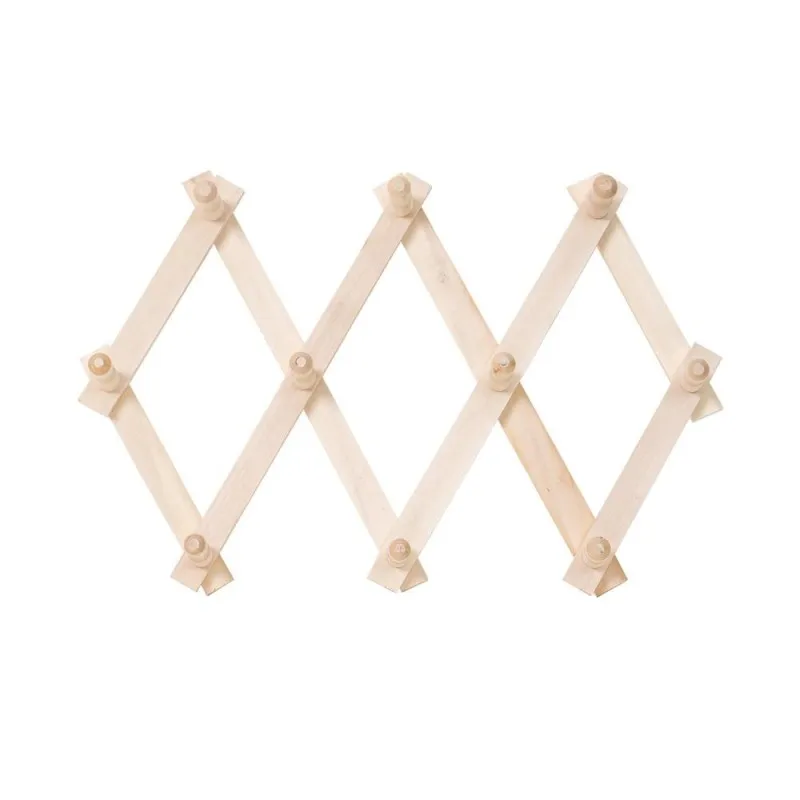 Cuier din Lemn de Fag, Rabatabil, 31 x 7 x 85 cm