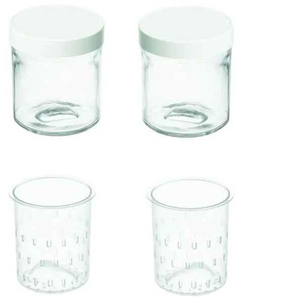Cuisinart Set de doua recipiente pentru branza Cuisinart YM402E, 230ml