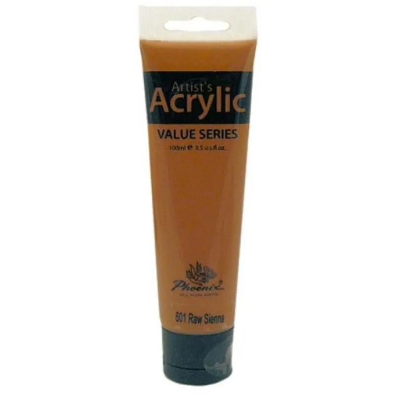 Culoare Acrilica Artists Acrylic Phoenix, Raw Sienna, 100 ml