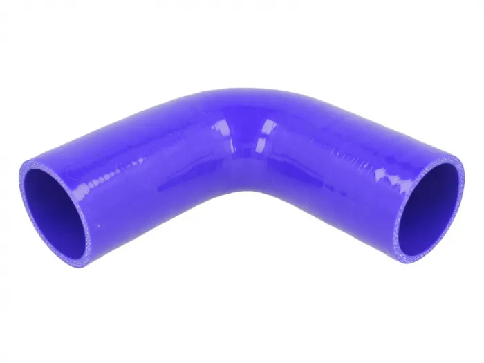 Cuplaj conducta sistem racire (60mm x150mm, unghi 90  , culoare albastru)