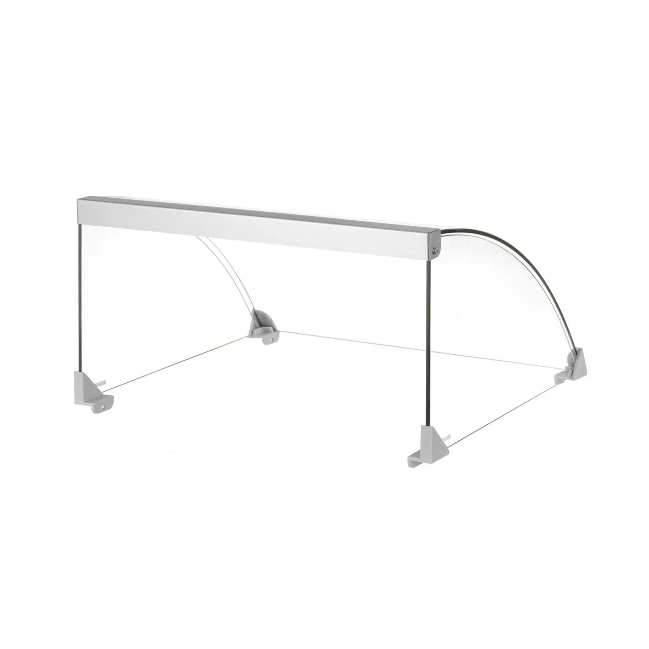 Cupola de sticla pentru grillurile pentru carnati, 470x491x(H)250mm