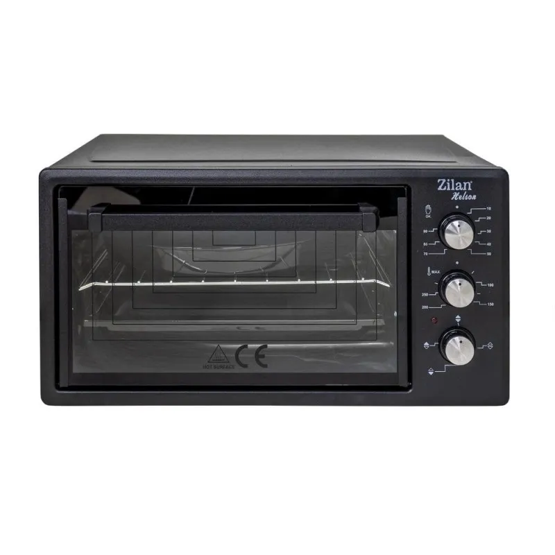 Cuptor Electric, 2 Tavi Incluse, Temperatura Maxima 300 Grade, Timer 90 Minute, Putere 1500W, Capacitate 45 l, Negru