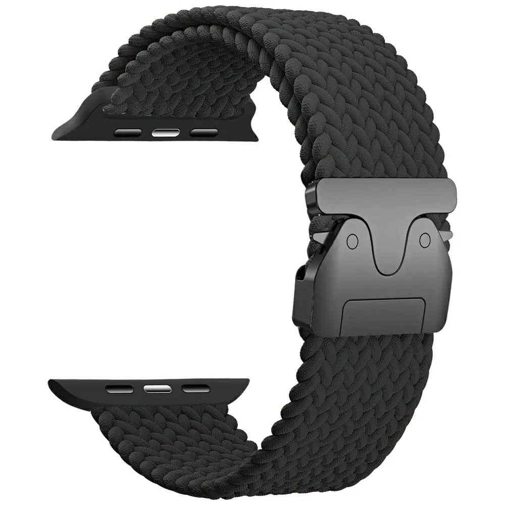 Curea Beline Parachute Strap compatibila cu Apple Watch 42/44/45/49mm, Negru