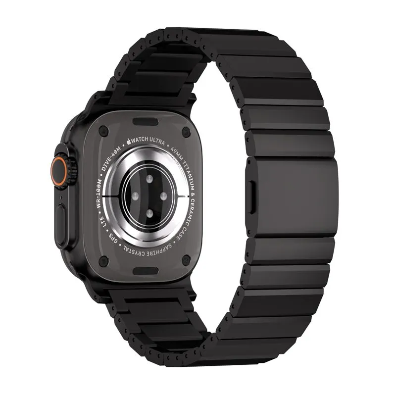 Curea din titan Mobile Origin Titanium Band Modena compatibila cu Apple Watch Ultra 49mm, Negru