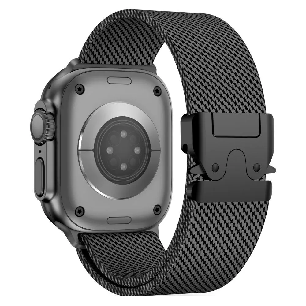 Curea otel inoxidabil Tech-Protect Milano compatibila cu Apple Watch 4/5/6/7/8/9/10/SE/Ultra1/2 42/44/45/46/49mm Black