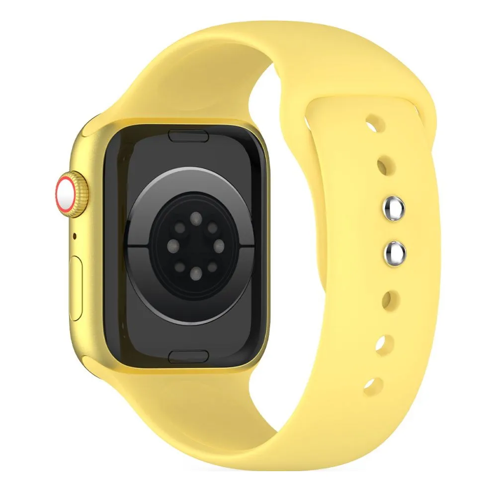Curea silicon Tech-Protect Silicone compatibila cu Apple Watch 4/5/6/7/8/9/SE 38/40/41mm Yellow