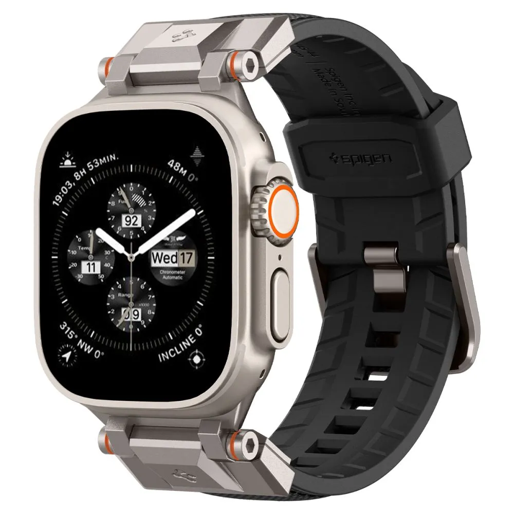 Curea Spigen DuraPro Armor compatibila cu Apple Watch 4/5/6/7/8/9/10/SE/Ultra1/2 42/44/45/46/49mm Black