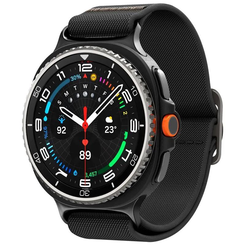 Curea Spigen Lite Fit compatibila cu Samsung Galaxy Watch 8 46mm/44mm/40mm, Negru