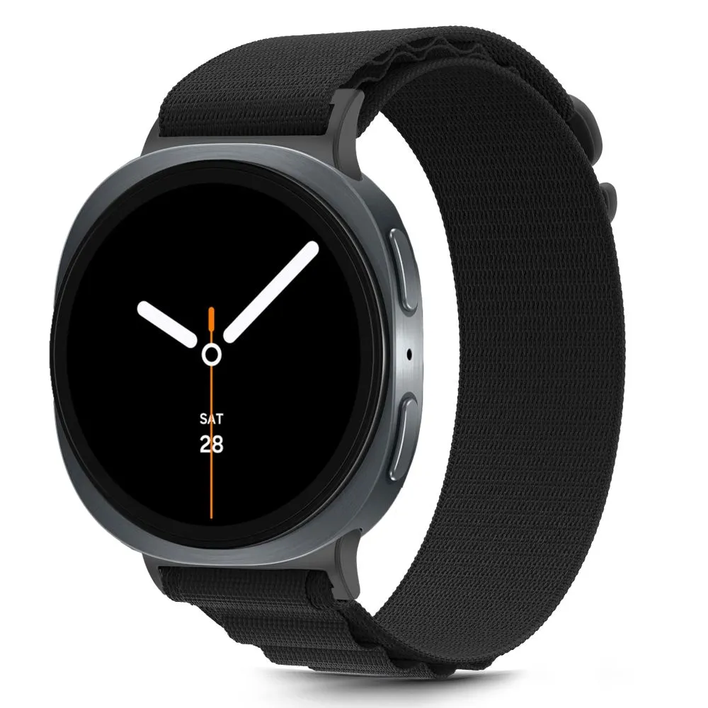 Curea TECH-PROTECT Nylon Pro compatibila cu Samsung Galaxy Watch 8 40/44/46mm, Black