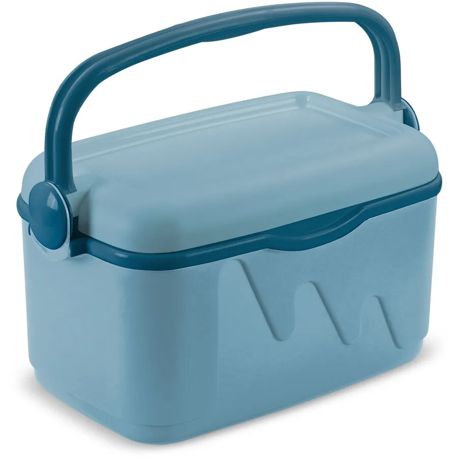 CURVER Lada frigorifica turistica 10L Curver, portabila, ideala pentru calatorii, camping si picnicuri 42.8 x 26.5 x 23.3 cm, Albastru deschis