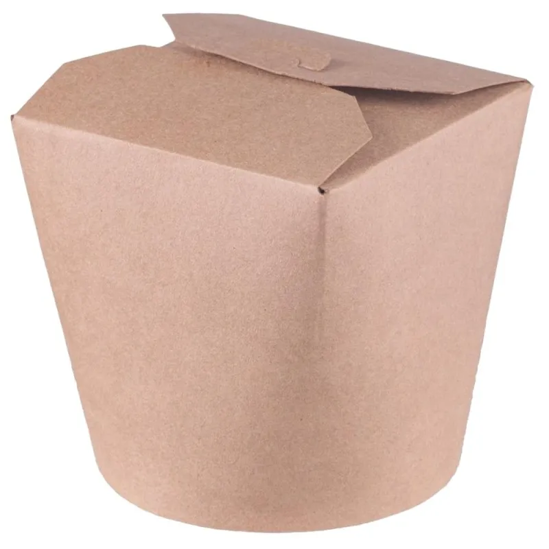 Cutii din Carton PE, 700 ml, Kraft Asian, 50 Bucati