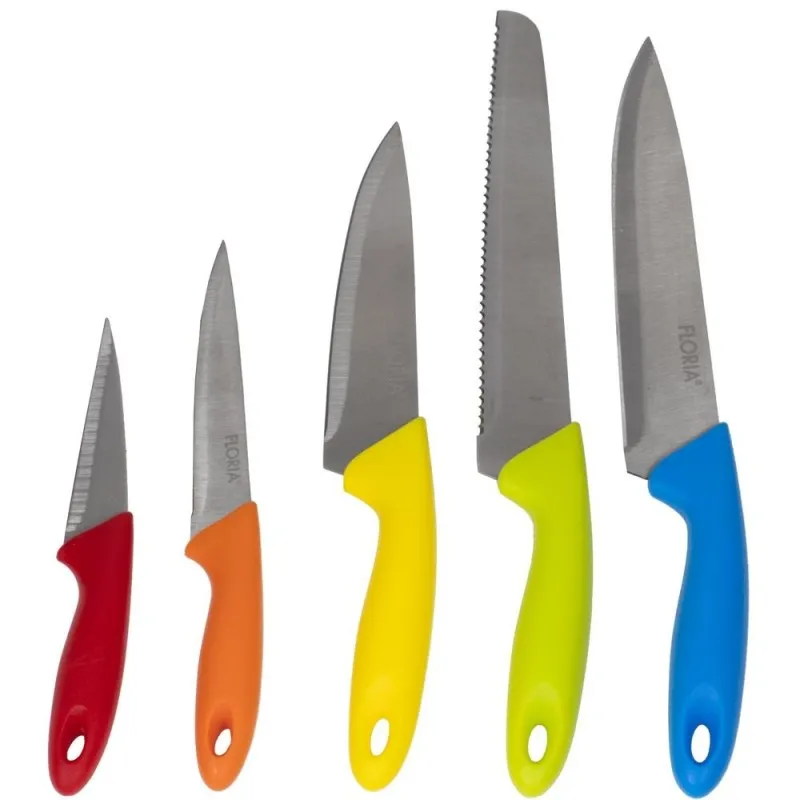 Cutite de Bucatarie, Inox, cu Suport, 6 Bucati