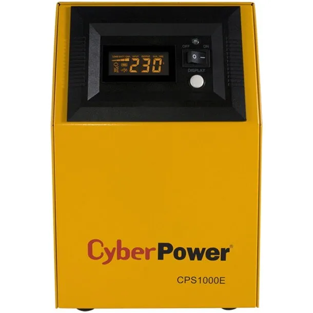 Cyber&nbsp;Power UPS  CYBER POWER EPS series  700W (1000VA), pentru centrale termice, DC imput 12V, AVR, LCD, Sinusoida pura, Schuko (2), CPS1000E