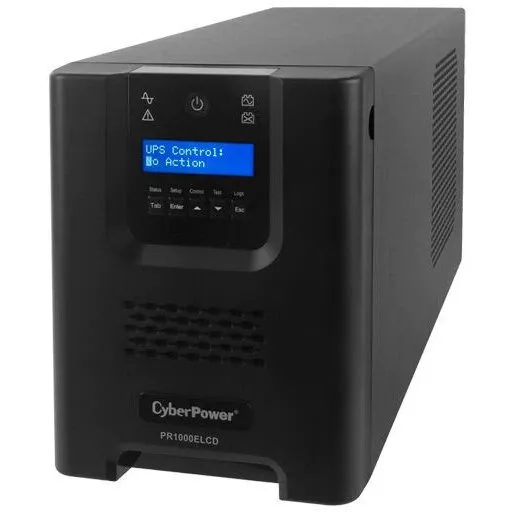 Cyber&nbsp;Power UPS Cyber Power PR1000ELCD, 1000 VA, 900 W, AVR, LCD Display, Line Interactive