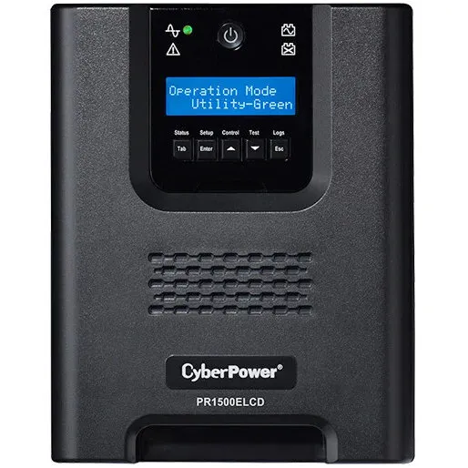 Cyber&nbsp;Power UPS Cyber Power PR1500ELCD, Mini tower, 1500 VA, 1350 W, AVR, LCD Display, USB