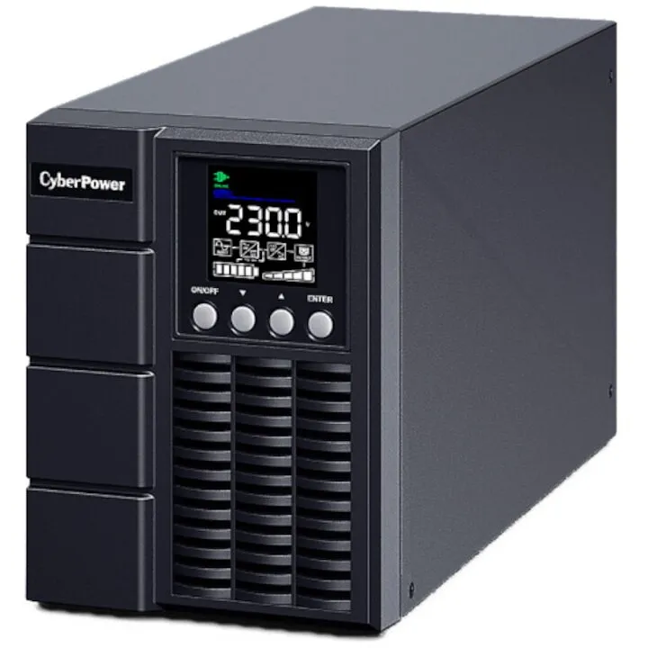 Cyber&nbsp;Power UPS Cyberpower OLS1000EA online tower, 1000VA/900W, 2 prize Schuko, 1 priza IEC C13