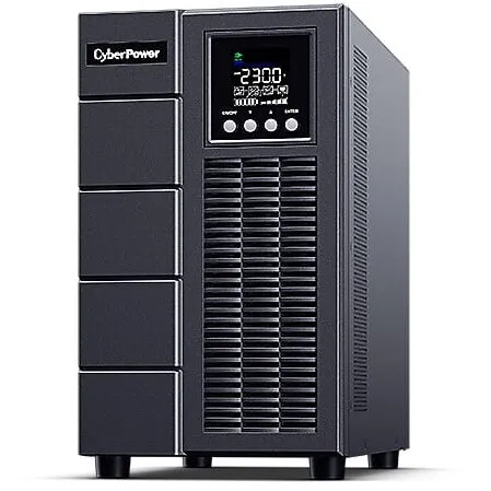 Cyber&nbsp;Power UPS CyberPower OLS3000EA, Conversie dubla (Online), 3 kVA 2700 W, 8 iesiri AC, Unda sinusoidala pura, Tower Negru