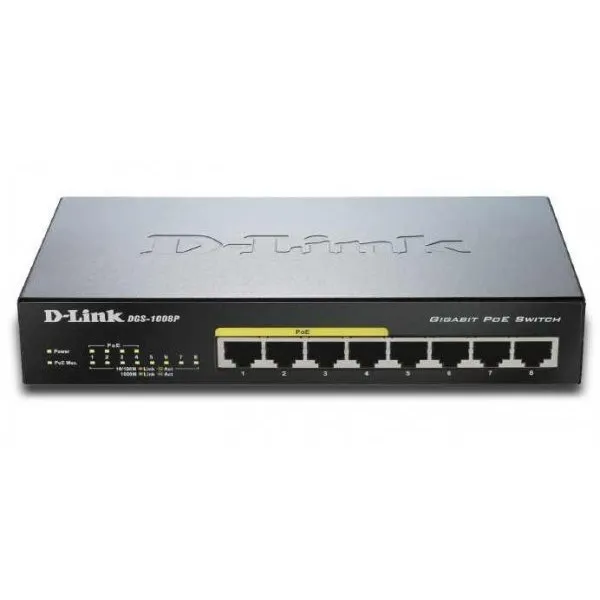 D-Link D-Link Switch Desktop 8-port 10/100/1000 cu 4 porturi PoE