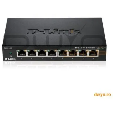 D-Link D-Link, Switch Desktop 8 porturi 10/100/1000 - Metal Housing