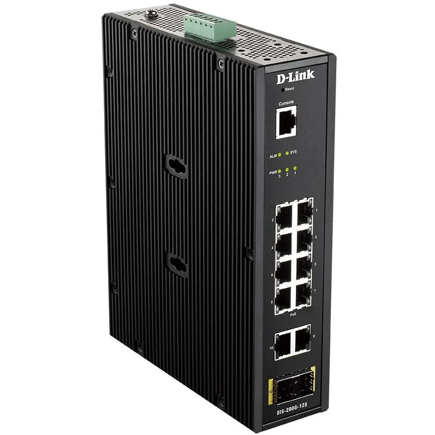 D-Link Switch D-Link DIS-200G-12S, 10 porturi