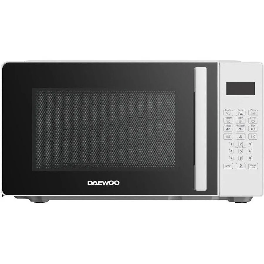 Daewoo Cuptor cu microunde Daewoo KOR-6D2W, control digital, 20 litri, putere 700 W, 5 niveluri de putere, 9 programe, Alb