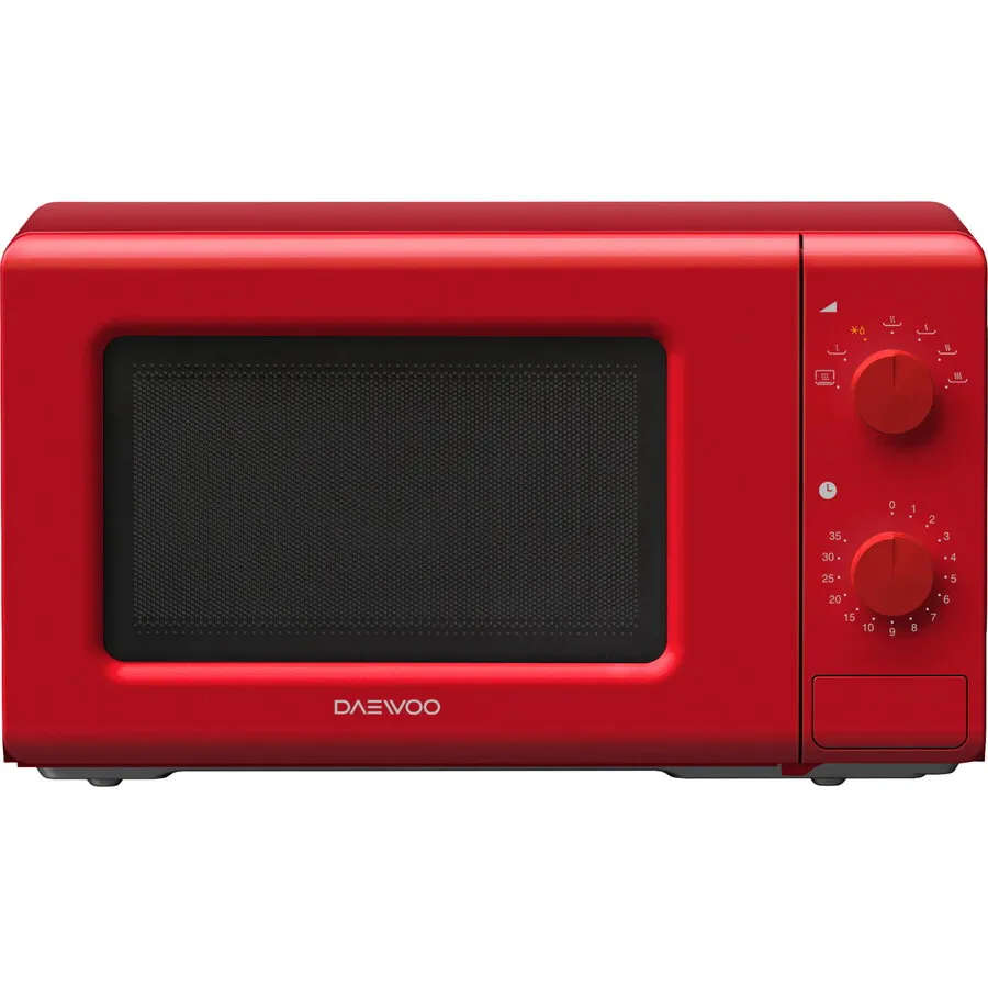 Daewoo Cuptor cu microunde Daewoo KOR-6S20R-1, 20 l, 700 W, Mecanic, Rosu