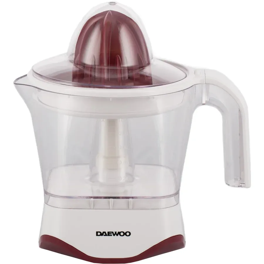 Daewoo Storcator citrice Daewoo DJ20, 40 W, 1 l, capac de protectie, parti demontabile, Alb/Visiniu