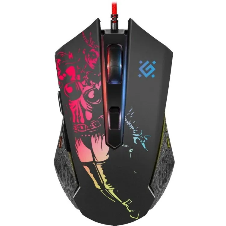 Defender Mouse Gaming, optic, wired Defender GM-933, SIN'SISTER, 7200dpi ,6P, RGB, Negru