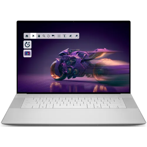 Dell Laptop Dell 16 Premium DA16250, Procesor Intel® Core™ Ultra 7 255H (24M Cache, pana la 5.1 GHz), 16.3 inch, WQUXGA Touch, 32GB LPDDR5X, 1TB SSD, nVidia GeForce RTX 5060 8GB, Windows 11 Pro, Argintiu