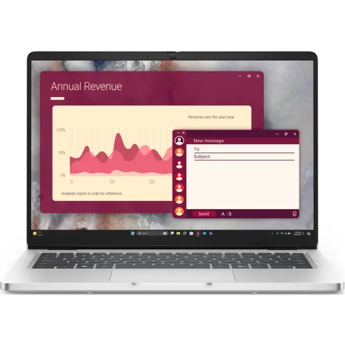 Dell Laptop Dell Pro 14 PC14250, Intel Core Ultra 7 255U, 14 inch, RAM 32GB, SSD 1TB, Intel Graphics, Windows 11 Pro, Argintiu