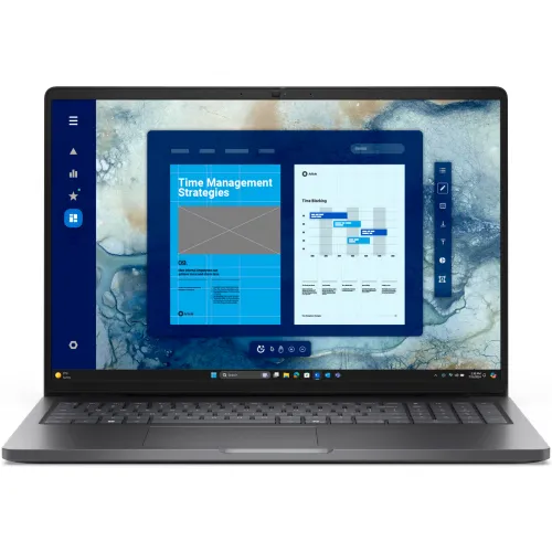 Dell Laptop Dell Pro 16 PC16250, Procesor Intel® Core™ 5 120U pana la 5.0 GHz, 16 inch, Full HD+, 16GB DDR5, 512GB SSD, Intel Graphics, Windows 11 Pro, Negru