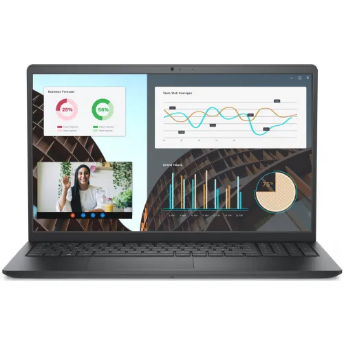 Dell Laptop Dell Vostro 3530, Intel Core i7-1355U, 15.6 inch FHD, 8GB RAM, 512GB SSD, nVidia MX550 2GB, Linux, Negru (INT Keyboard)